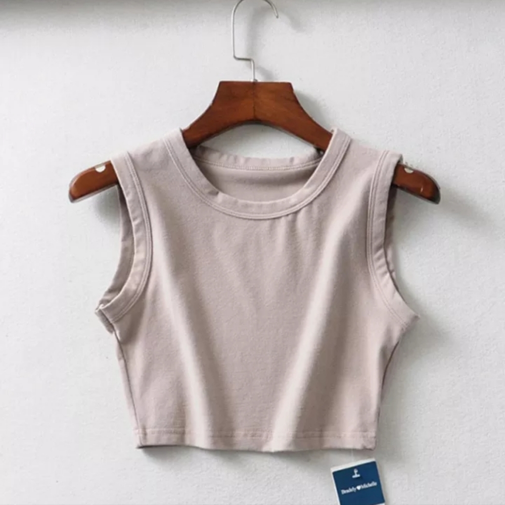 Nude Crop Top
